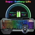 thumbnail image 2 of XINMENG K680 Wireless Gaming Keyboard Mouse Bluetooth Headset Kit with 16 RGB Backlit Rechargeable Battery Metal Mechanical Ergonomic Waterproof Dustproof Removable Palm Rest for Laptop PC Gamer, 2 of 11