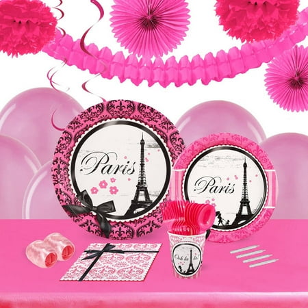 Paris Damask 16 Guest Tableware And Decoration Kit