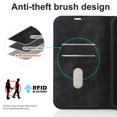 thumbnail image 6 of Dteck Strong Magnetic Case for iPhone 16 Pro, Compatible with MagSafe, iPhone 16 Pro Wallet Case with RFID Blocking Holder Slots, PU Leather Flip Folio Cover Kickstand Shockproof,Black, 6 of 9