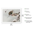 thumbnail image 2 of Two Mallards near a Snow-Covered Lotus - Vintage Japanese Woodblock Print by Ohara Koson c.1925 - Bamboo Fine Art 290gsm Paper Print (Unframed) 24x32in, 2 of 4
