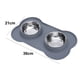 thumbnail image 2 of Comederos para perros de acero inoxidable y bebederos para perros con sistema antiderrames y antideslizante., 2 of 5