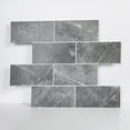 thumbnail image 1 of Azulejo Colamo de lujo, mármol de imitación gris oscuro, 30 x 30 cm, 5 unidades, 1 of 7