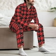 thumbnail image 7 of Kdxio Christmas With Snowflakes Men’s Pajama Set Pajamas For Men 2 Piece PJ Set with Men Pajama Pants and Long Sleeve T-Shirt Lounge Set-, 7 of 7