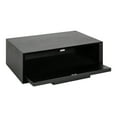 thumbnail image 2 of Kate and Laurel McCutcheon Floating Wood Shelf, 18 x 12 x 6, Black, Transitional Floating Nightstand, 2 of 8