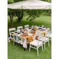 thumbnail image 3 of Outdoor Tablecloth with Umbrella Hole and Zipper, Thanksgiving Pumpkin Rectangle Table Cloth 60x102 Inch Waterproof Tablecloth, Fall Sunflower Leaves Black Plaid Picnic Table Cover for Patio Camping, 3 of 7