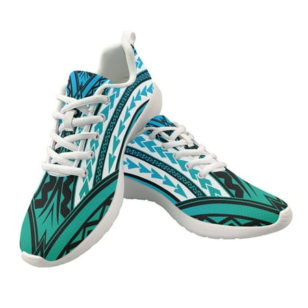 

Hot Sale Mesh Breathable Men Women Running Shoes Ethnic Stripes Lace-Up Jogging Light Sneakers Outdoor Soft Sole Sports Shoes