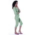 thumbnail image 5 of Moomaya Ensemble de Nuit Simple pour Femmes avec Capri en Coton 2 Pcs Chemises de Nuit, 5 of 5