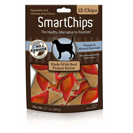 UPC: 0892383002357 | SmartChips Rawhide-Free Dog Chew Vegetable and Chicken Dog Chews 12-Count
