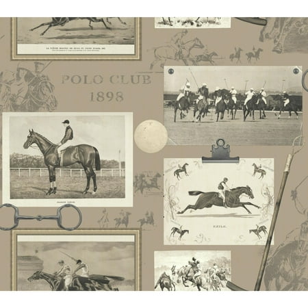 King Wallpaper - The Sport of Kings Wallpaper - Taupe