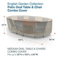 thumbnail image 4 of Budge Medium Tan Tweed Patio Oval Table/Chairs Cover, English Garden, 4 of 8