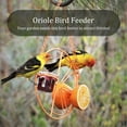 thumbnail image 6 of Oriole Bird Feeders for Outdoors Hanging,Tutuviw Detached Bowl Design,Hanging Hummingbird Feeder with Fruit Holder,Metal Hanger Drinking Grape Jelly Container Bird Feeder, 6 of 8