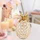 thumbnail image 4 of Figura de fruta de cristal, figurita coleccionable de metal hecha a mano para fiestas de hotel u oficina Piñas, 4 of 8