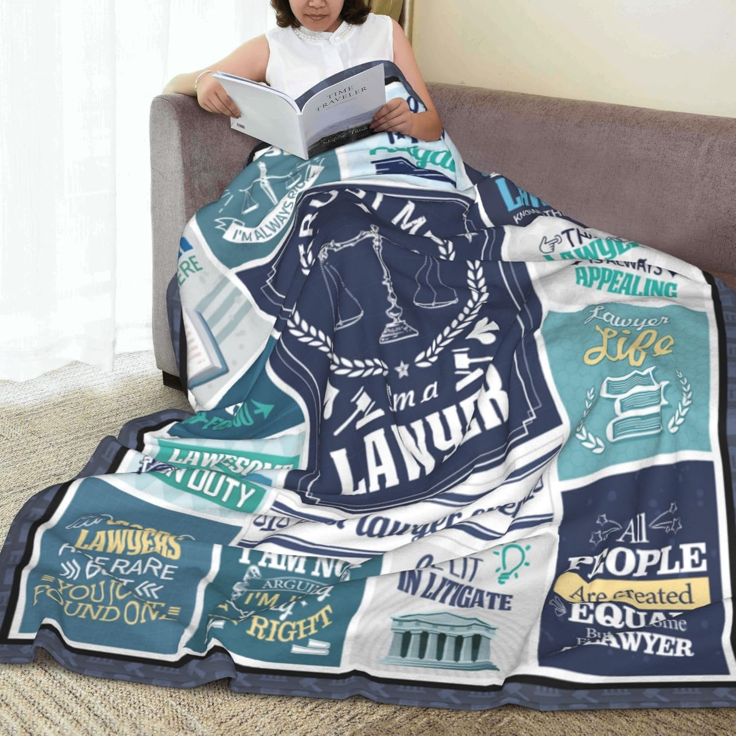 Lawyer Gifts for Women, Lawyer Gifts for Men, Gifts for Attorneys, Gifts for Lawyers Blanket 60"X50", Law School Gifts for Future Lawyers, Law Student Gifts, Attorney Gifts for Men Women