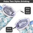 thumbnail image 5 of Sea turtle Gift for Sea turtle Owner,40 oz Sea turtle Tumbler Stainless Steel Insulated with Handl, 5 of 6