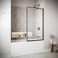 thumbnail image 3 of Marecchia 34'' x 58'' Framed Pivot Bathtub Door with CrystalTech Treated 5/16'' Tempered, Clear Glass, Matte Black Hardware, SKU: AQ-1370-BL-L-R, 3 of 4