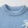 thumbnail image 6 of Coats for Girls Toddlers Boys Girls Sweaters Pullover Toddler Chunky Knit Sweater Fall Warm School Cardigan Long Sleeve Tops for Kids 3-8 Year, 6 of 9