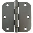thumbnail image 5 of Stone Harbor Hardware 4" Ball-Bearing Door Hinges, 5/8" Radius Corner, Satin Chrome, 2-Pack, 5 of 51