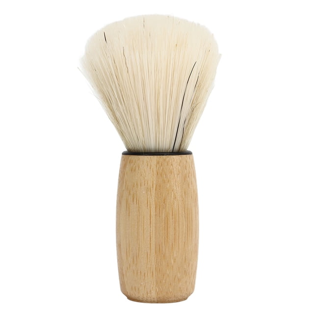 Brocha de afeitar para hombre, peluquería casera, mango ergonómico de madera, brocha de afeitar de pelo suave, herramienta de aseo facial