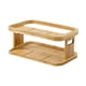 thumbnail image 1 of Soporte para botellas de aceite, organizador de especias de madera que ahorra espacio en encimera., 1 of 9