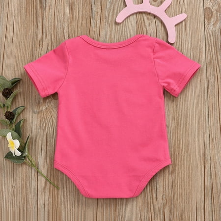 

Aayomet Baby Bodysuit Girl Baby Bodysuit Costume Newborn Baby Boy Girl Outfit Sweatshirt Romper Pumpkin Bodysuit Fall Clothes for Toddler Hot Pink 0-3 Months