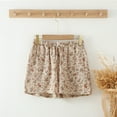 thumbnail image 2 of Summer Bermuda Shorts for Women 2026 Trendy Cute Printed Drawstring Elastic Waist Shorts with Pockets Lightweight Stretch Beach Shorts, 2 of 3