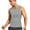 Gray, variant on Yiaimeir Men's Compression Tank Top Slimming Body Shaper Vest Breathable Mesh Design For Workout Fitness And Everyday Wear,Size S-3XL