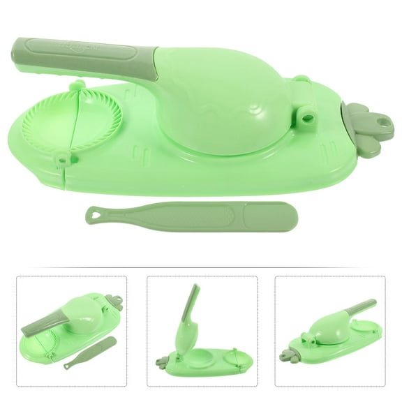 SEWCHICS Dumpling Maker Light Green Food Grade Pp For Housewives Home Use 1Set 10.81X4.72X3.14in