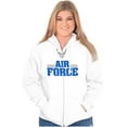 thumbnail image 3 of US Air Force Official USAF Wings Logo Unisex Plus Size Zip Hoodie Brisco Brands 2X, 3 of 5