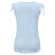 thumbnail image 3 of Playeras,Blusas y Tops,Ropa para Mujer Mujeres camisetas sin mangas Dressy Casual Mujeres sueltas cuello en U sin mangas Tops Casual Color plisado ojal verano camisas chaleco blusa (Blue, XXL), 3 of 7