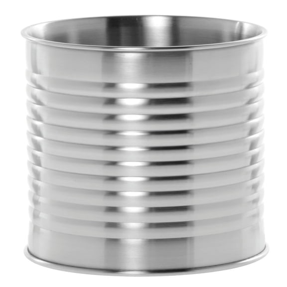 HUBERT® Double-Walled Satin Stainless Steel Display Can - 6" Dia x 6 1/2" H
