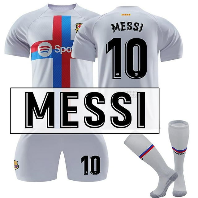 Barcelona 2022-2023 Nueva temporada Conjunto de camiseta de fútbol para adultos infantiles-22 23 MESSI 10-Niños 24 (140-145 cm) BmatwkZeng Bmatwk Jersey
