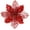 Red, variant on 12-Pack 6.3'' Glitter Poinsettia Flowers Artificial Christmas Flowers Christmas Tree Flowers Wreath Tree Ornaments with 12 Pcs Green Flower Stems