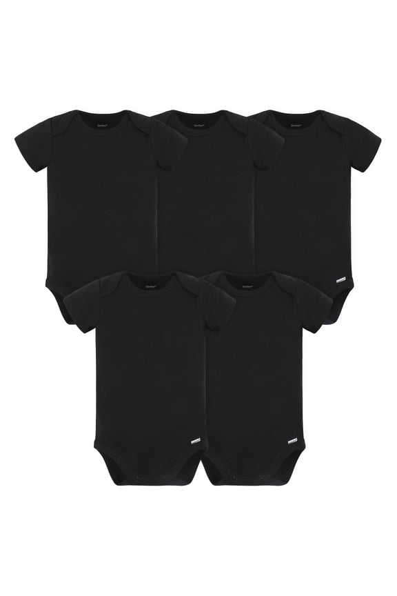 Brand Baby Gender Neutral Bodysuits, 5-Pack, Sizes Newborn - 24 Months