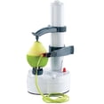 thumbnail image 3 of Electric Potato Peeler [2 Extra Blades] - Automatic Rotating Fruits & Vegetables Cutter Apple Paring Machine - Kitchen Peeling Tool, 3 of 6