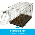 thumbnail image 4 of Paw Inspired Washable 30" Dog Crate Mat, Size 29x18 Inch, Waterproof Dog Crate Kennel Bed Anti-Slip Bottom Leakproof Pads (Dark Brown), 4 of 7