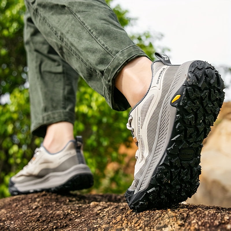 Men's Road Running Shoes, Shock-Absorbing Professional Sneakers with Rubber Outsole for Anti-Slip and Lightweight Track and Field Use