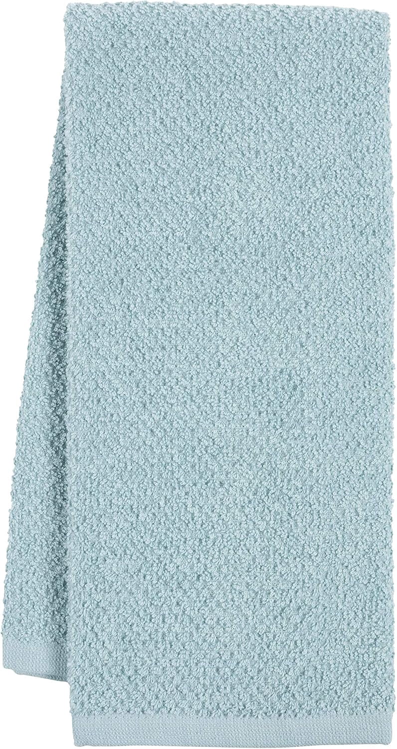 KAF Home Ayesha Curry Cotton Kitchen Towels Set, Absorbent Dish Towels, 18” x 28”, Aqua, 6 Pack