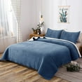 thumbnail image 4 of Kasentex Contemporary Microfiber Quilt Set, King, Pink, 4 of 18