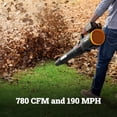 thumbnail image 4 of Worx WG582.9 40V 4.0Ah Cordless 780 CFM & 190 MPH QuietTech Blower – Tool Only, 4 of 10