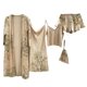 thumbnail image 1 of Gibobby Pijama De Mujer Ropa de casa Simple piezas impreso pequeño pijama de cereza camisón de mujer pantalones cortos con tirantes falda con tirantes(Beige,M), 1 of 5