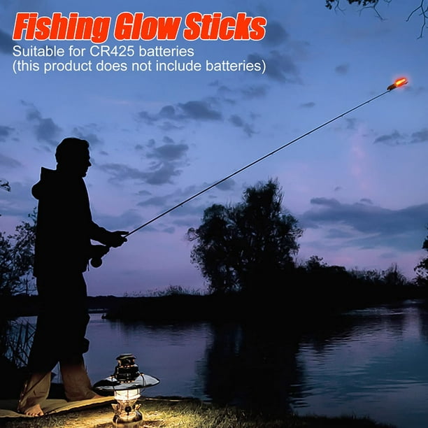 5pcs Led Fishing Rod Glow Lamp Waterproof Night Fishing Bite Alarm Glow  Stick Fishing Tackle Accessories