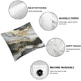 thumbnail image 4 of Acheng Black Gold Marble Throw Pillow Covers Set of 2 Abstract Marble Pillows Cases, Modern Turquoise Pillow Case Covers Soft Cushion Cover Great Gifts for Bed Couch Sofa Living Room Decor White, 4 of 6