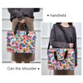 thumbnail image 6 of FORMRS 16" Laptop Bag Carrying Sleeve Case with Handle Travel Shoulder Briefcase, Yellow Colorful Circles, 6 of 8