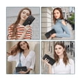 thumbnail image 2 of Cartera Larga De Cuero Para Mujer negro, 2 of 5