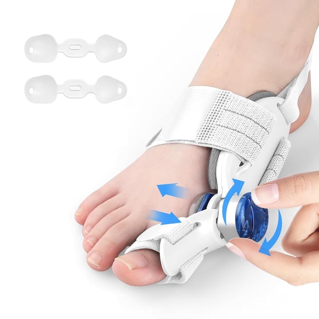 Corrector de Juanetes para Mujer y Hombres con Dedo Grande, Férula Ajustable para Alivio Del Dolor, Corrección de Hallux Valgus, Blanco