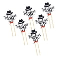 thumbnail image 2 of 6 Piezas Palillos de tarta Yotijar para decoración de Cumpleaños 50 Toppers de magdalenas hawaianas, 2 of 6