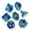 Blue, variant on 7-Piece Polyhedral Dice Set, Transparent Acrylic D&D Dice with Gold Numbers for Tabletop RPG Games