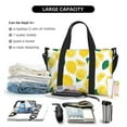 thumbnail image 4 of Travel Duffel Bag, Cute Lemon Teal Leaves Waterproof Carry On Overnight Tote Bags For Women/Men, Shoulder Weekender Gym Bag For Travel, Yoga, 4 of 8