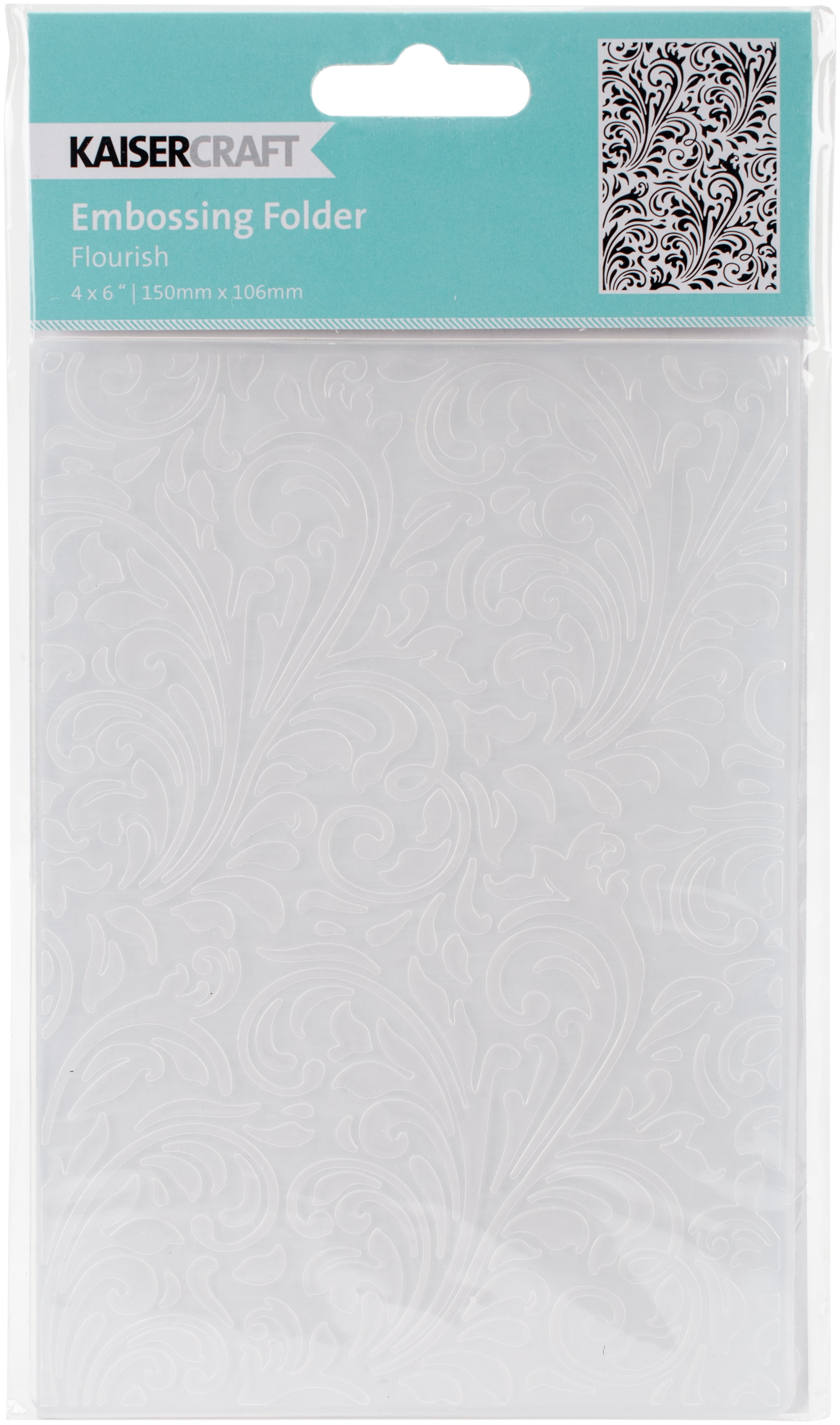 Kaisercraft Embossing Folder 4"X6"Flourish