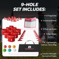 thumbnail image 4 of BucketGolf Pro 9 Hole Course - The Ultimate backyard golf game for levels, adults, kids and families. Play on vacation, park, beach, camping and more., 4 of 6